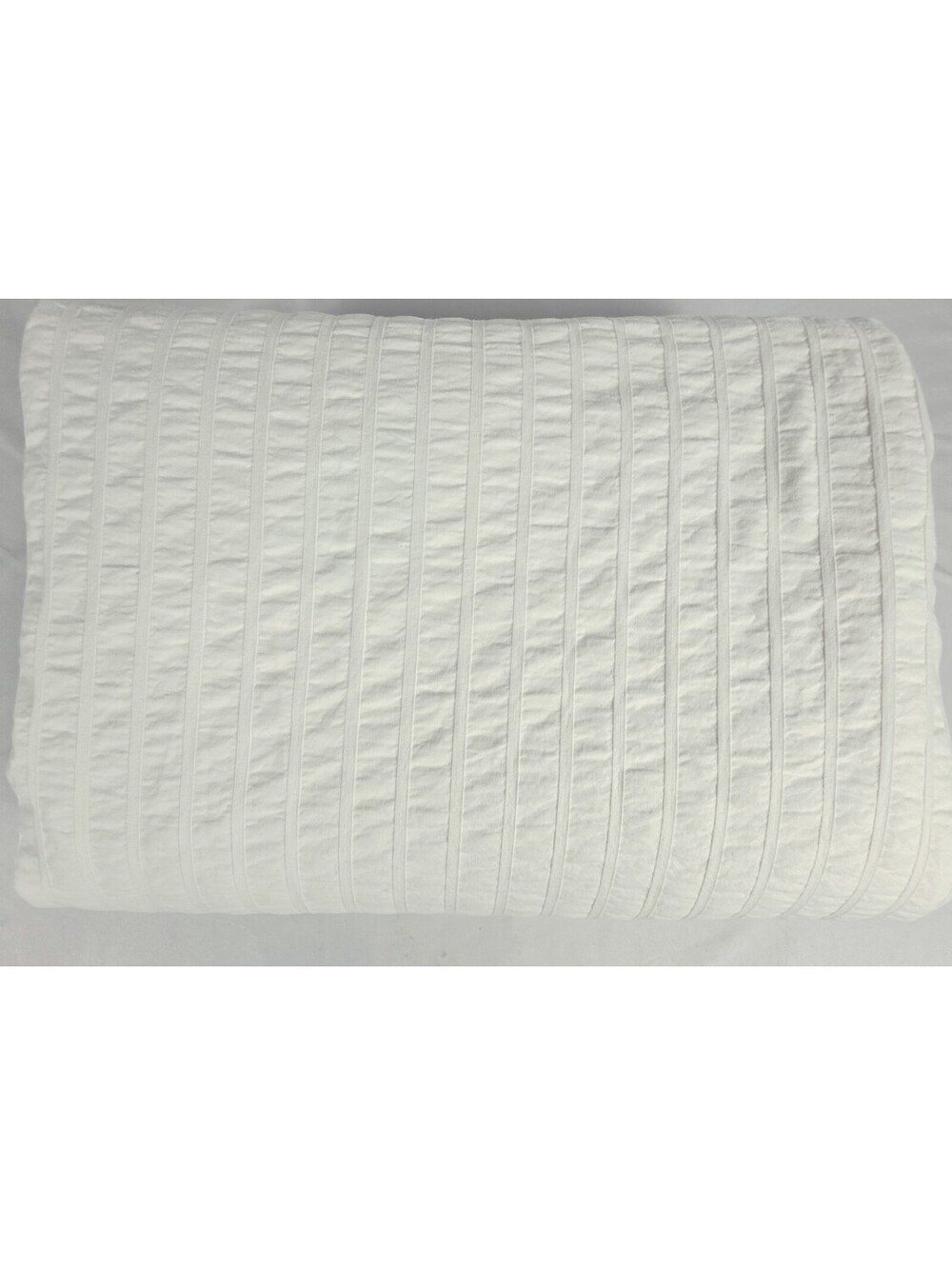 IKEA OFELIA VASS White 100% Cotton Textured Duvet Cover Queen 82x88 Discontinued